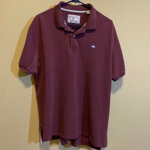 Southern Tide Plum XL Skipjack Polo